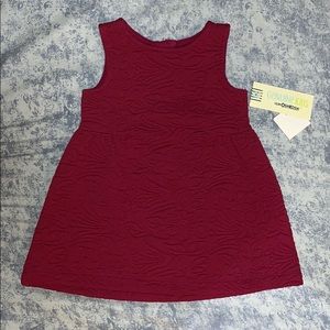 Burgundy Forever Berry Infant Dress
